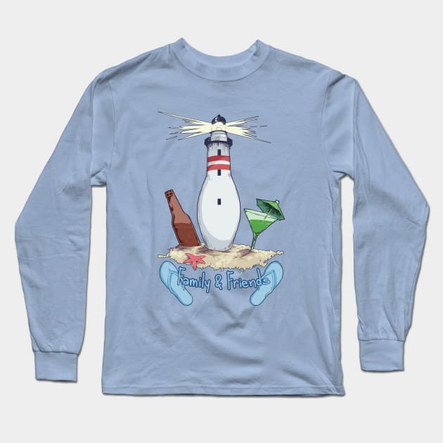 Family & Friends Bowling Long Sleeve T-Shirt by crimmart